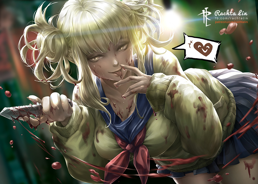 This is a pixiv picture whose title is Himiko Toga トガヒミコ.