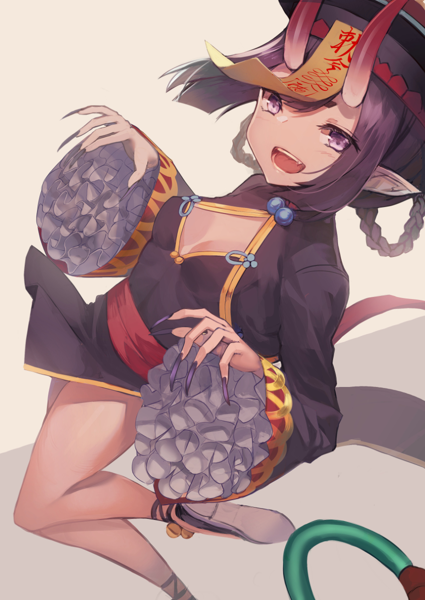 This is a pixiv picture whose title is キョンシー酒呑.