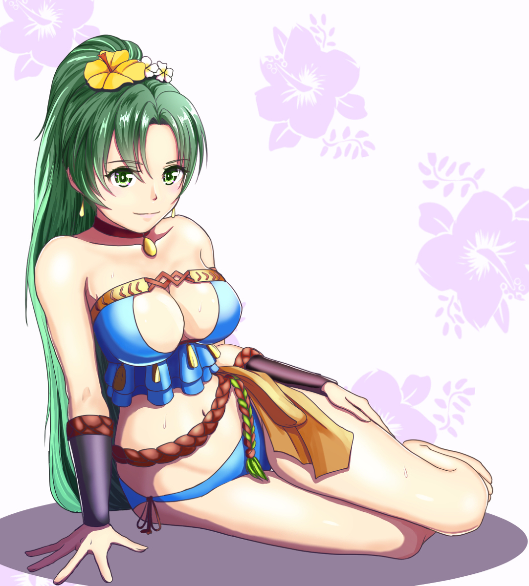 This is a pixiv picture whose title is 水着リン.