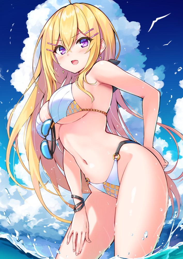 This is a pixiv picture whose title is 夏水着牡丹さん.
