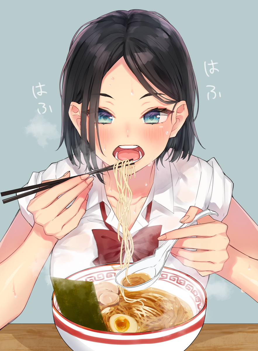 This is a pixiv picture whose title is 汗っかきな女子高生ちゃん.