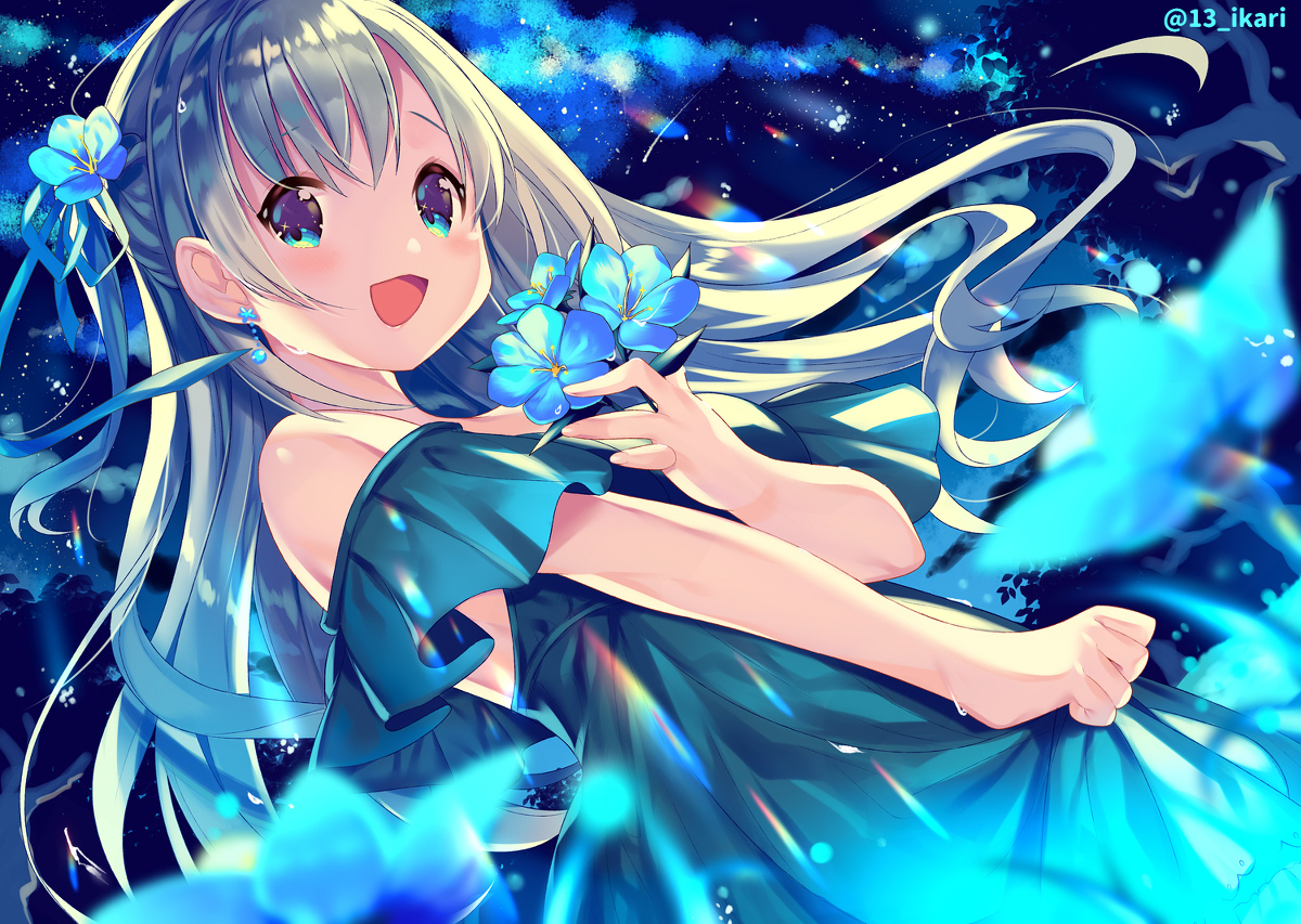 This is a pixiv picture whose title is 素敵な夜に.