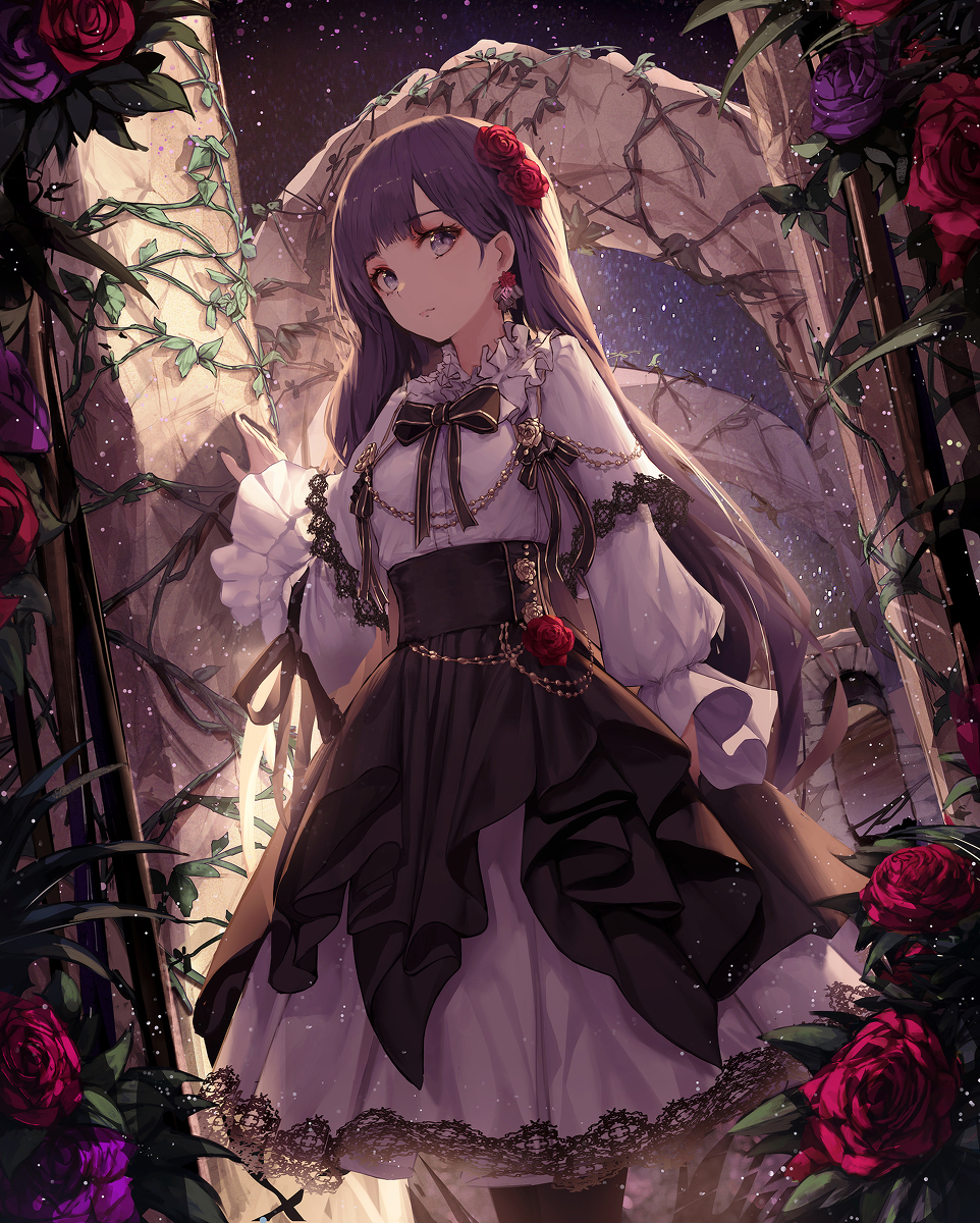 This is a pixiv picture whose title is 花.