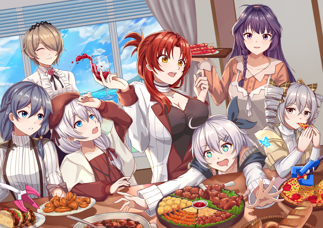 This is a pixiv picture whose title is Potluck Party.