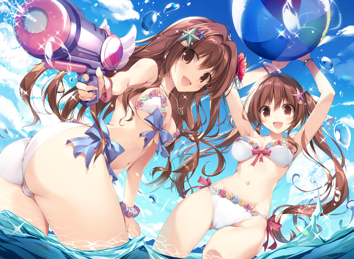 This is a pixiv picture whose title is summer mix!.