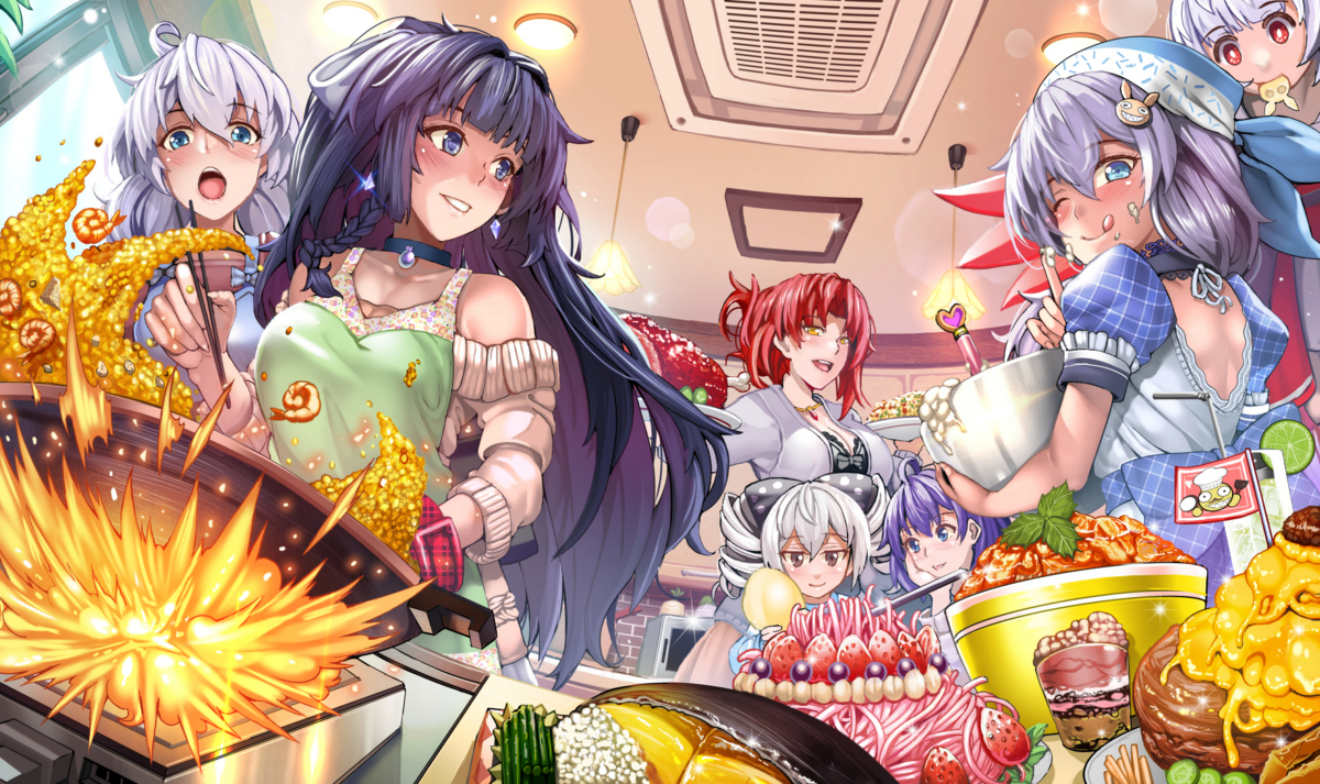 This is a pixiv picture whose title is Honkai Impact 3 "Party" Fan art.