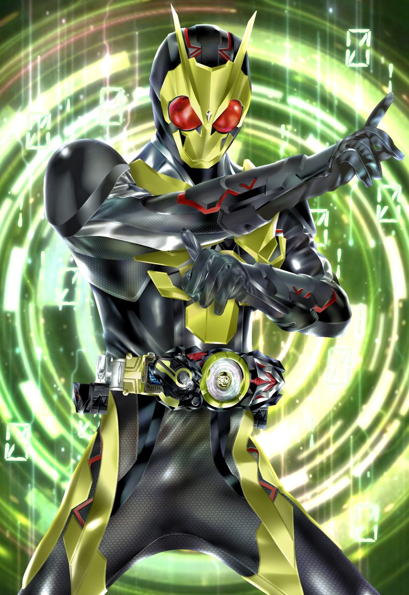 This is a pixiv picture whose title is 仮面ライダーゼロワン.