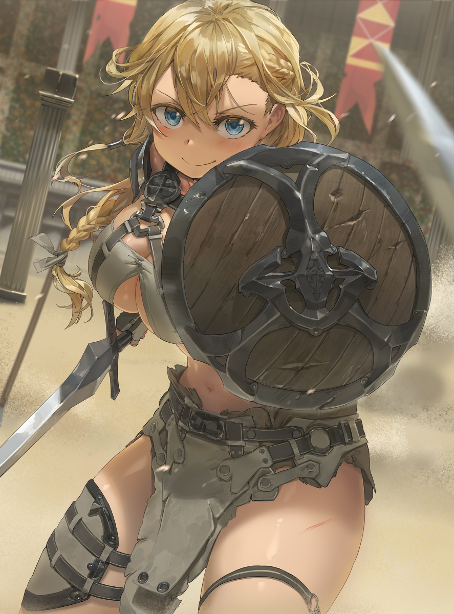 This is a pixiv picture whose title is グラディエーター (Gladiator).