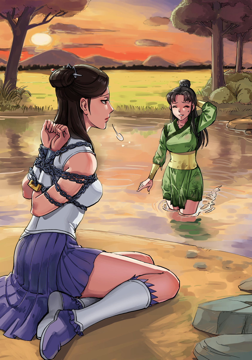 This is a pixiv picture whose title is 鍵探し.