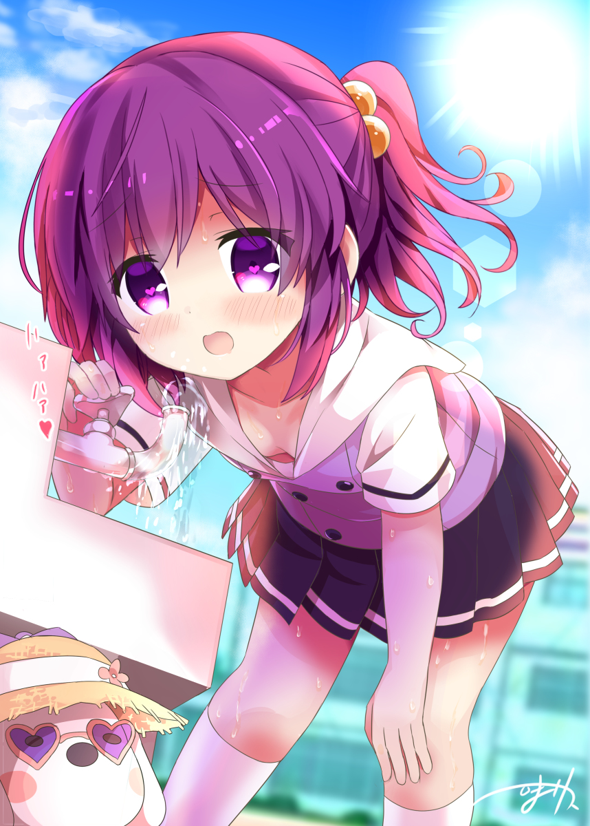 This is a pixiv picture whose title is 蛇口に恋する妹ちゃん【オリジナル】.