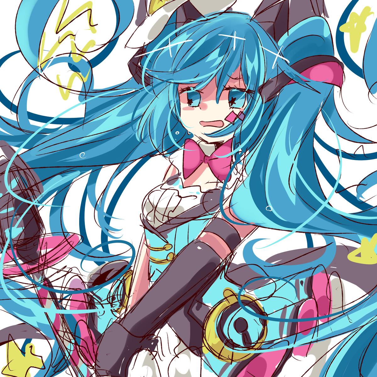 This is a pixiv picture whose title is ミクさん落書き詰め合わせ.