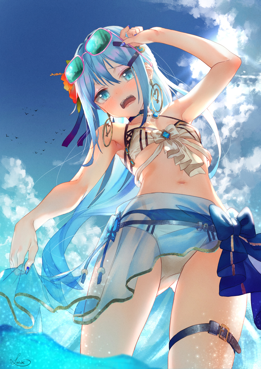 This is a pixiv picture whose title is 恥ずかしい.