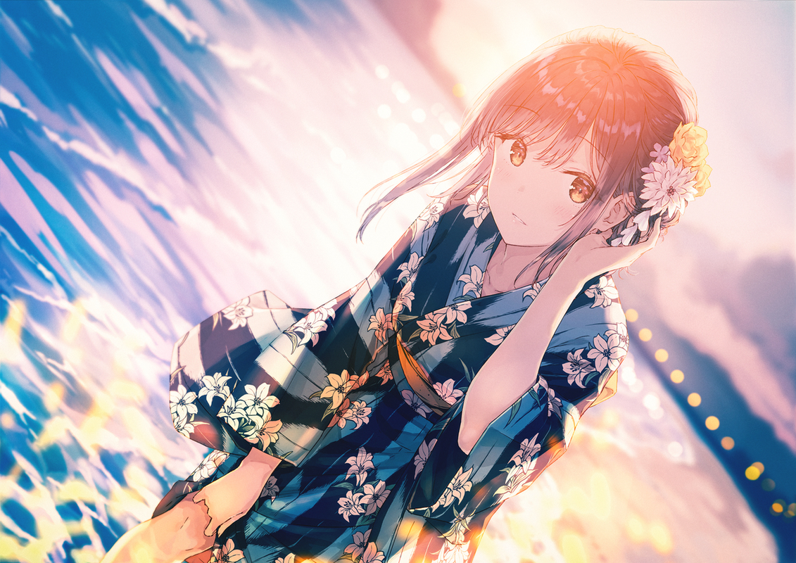 This is a pixiv picture whose title is Summer with You..