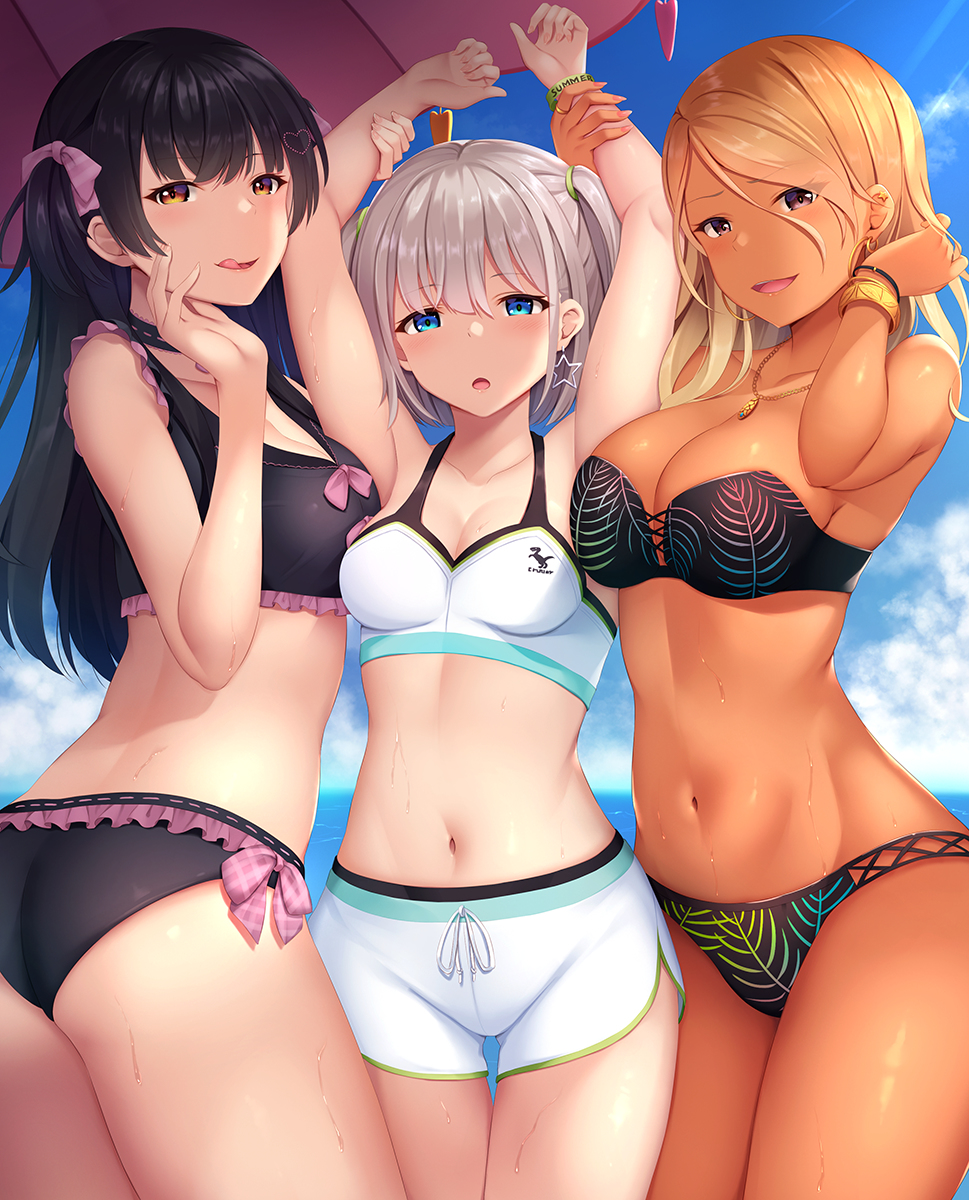 This is a pixiv picture whose title is 水着ストレイライト.