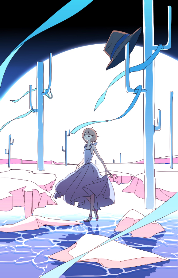 This is a pixiv picture whose title is 時計の針が落ちるまで.