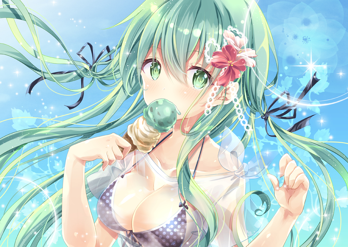 This is a pixiv picture whose title is 水着鈴谷ちゃん【C96】.