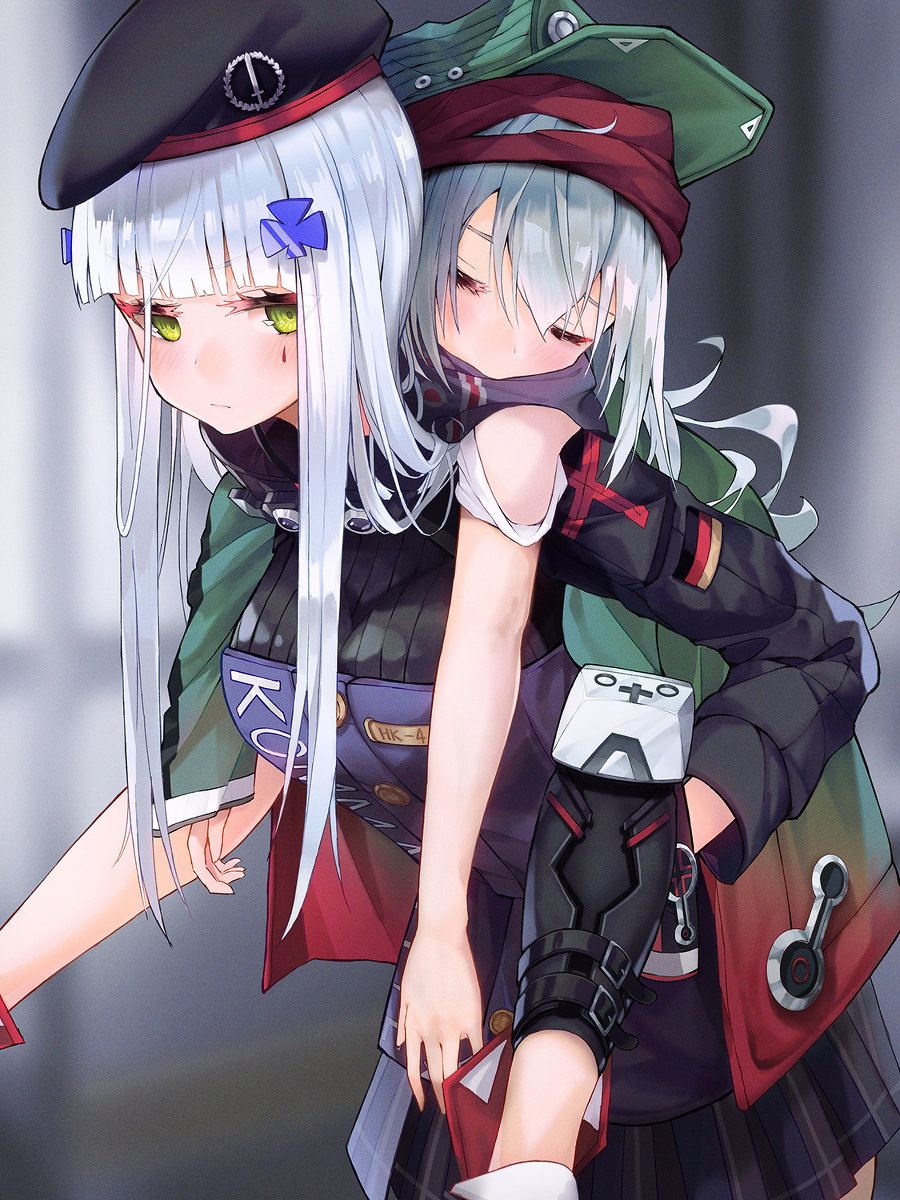 This is a pixiv picture whose title is HK416&G11.