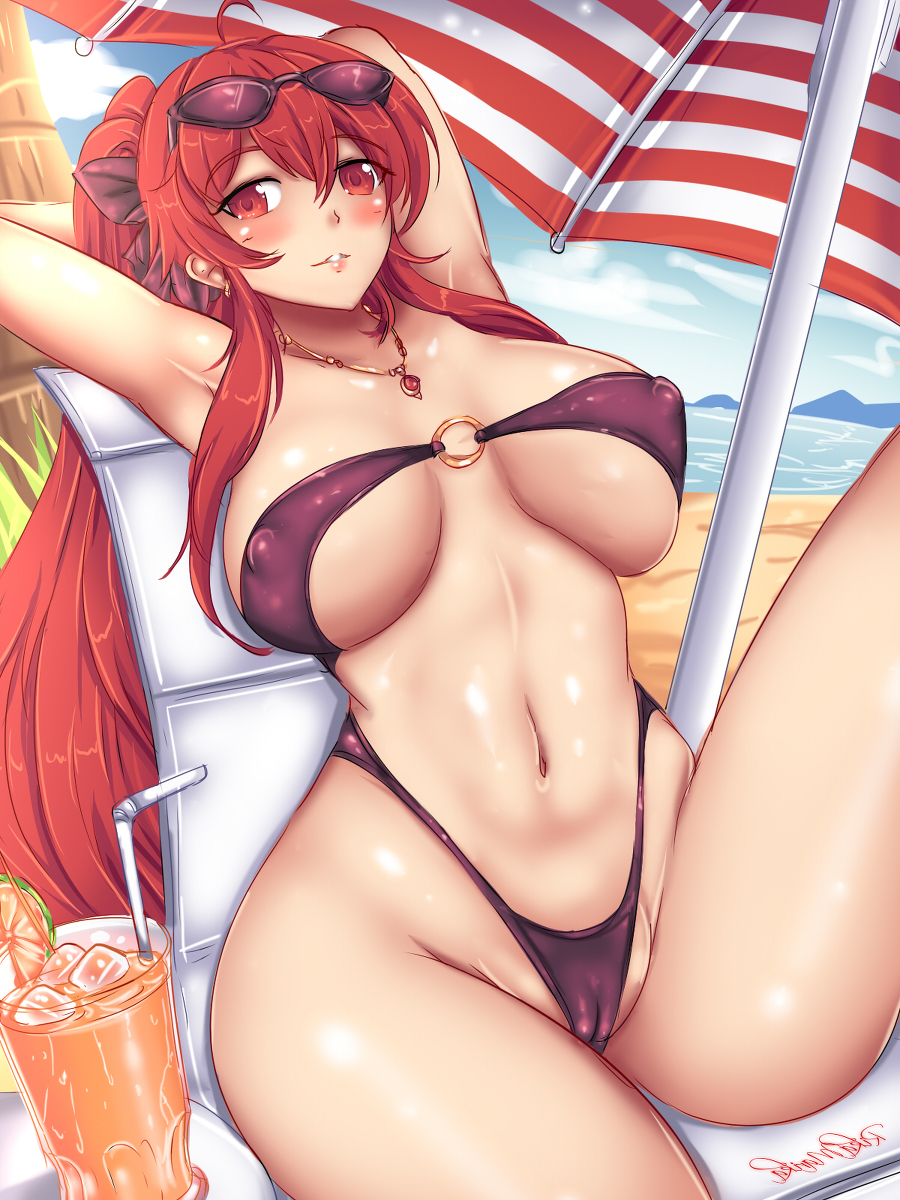 This is a pixiv picture whose title is Summer Elesis.