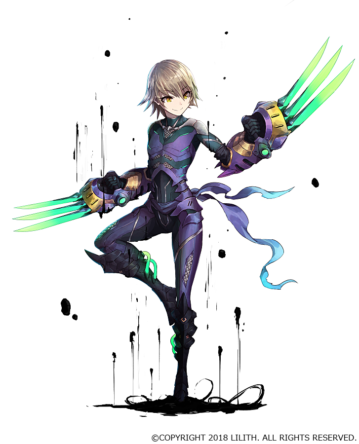 This is a pixiv picture whose title is 黒騎雫.