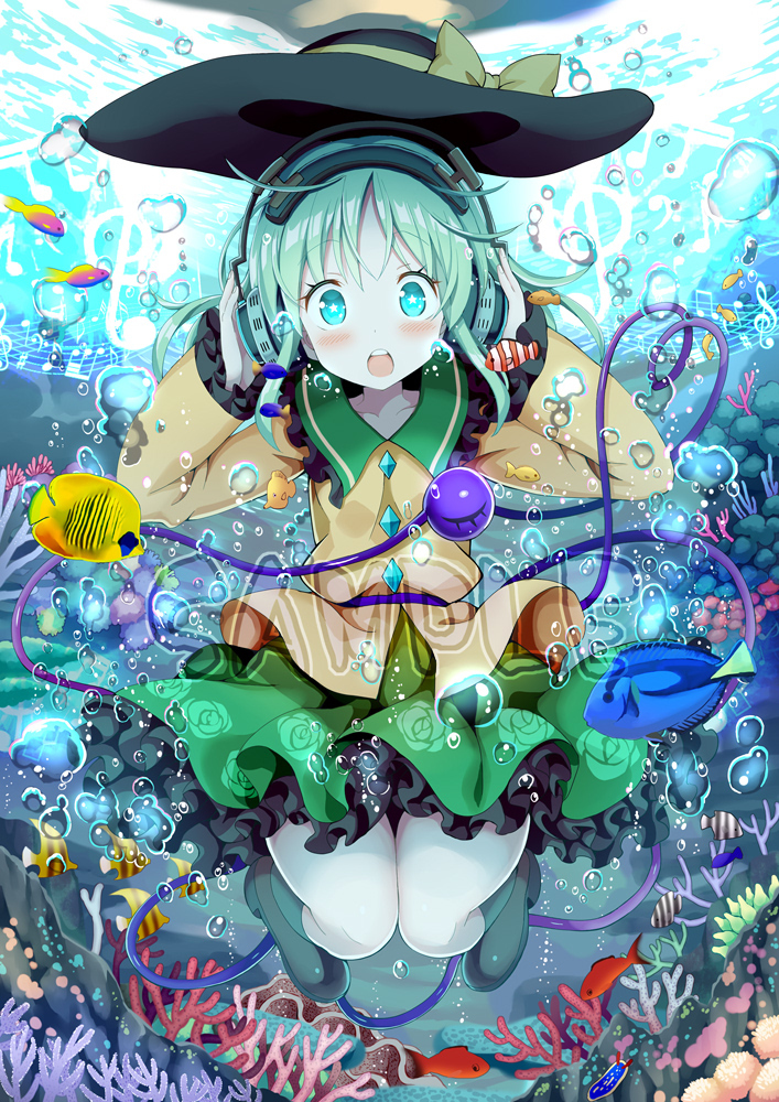 This is a pixiv picture whose title is 水中こいしちゃん.