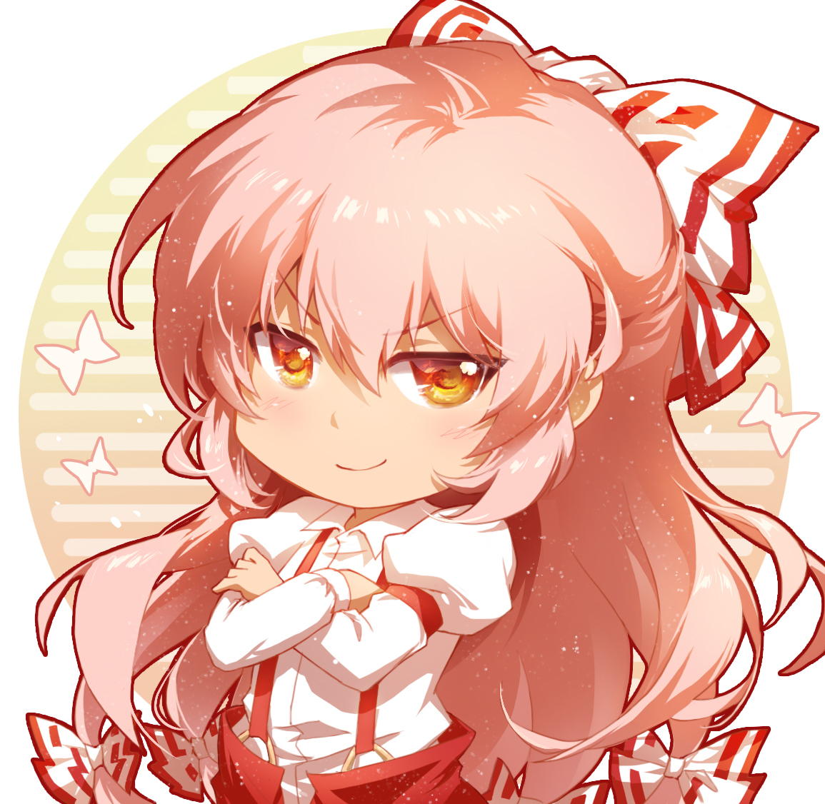 This is a pixiv picture whose title is 东方Project-藤原妹红.