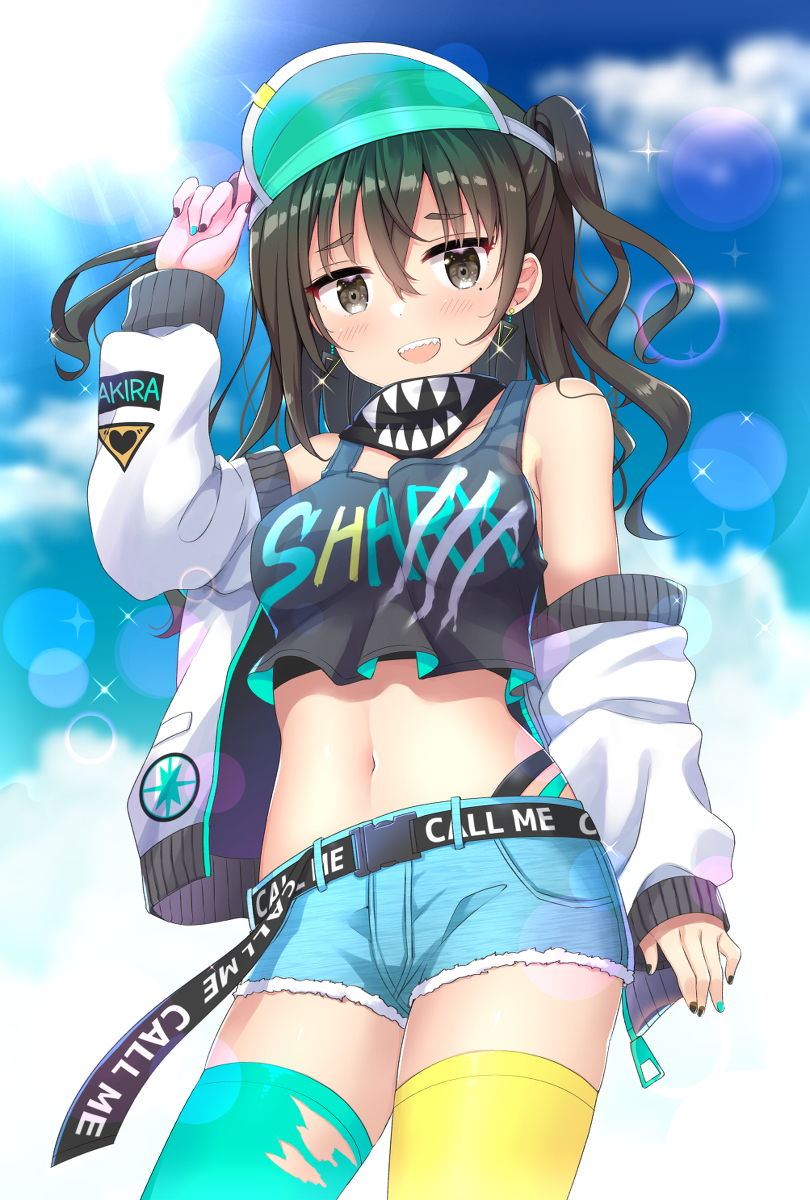 This is a pixiv picture whose title is テレるあきらちゃん.