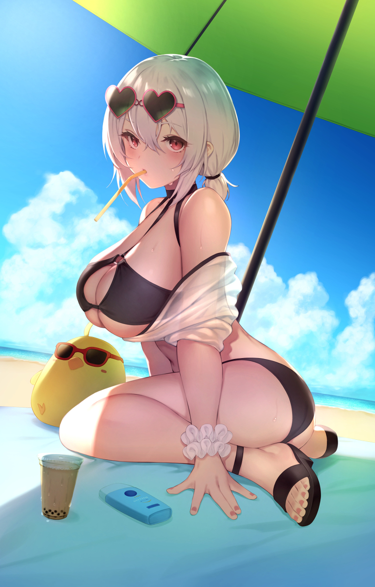 This is a pixiv picture whose title is シリアス水着.
