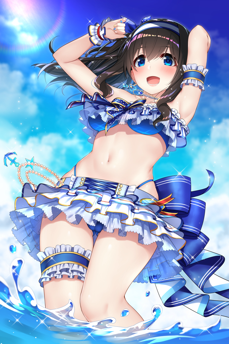 This is a pixiv picture whose title is サマー水着文香.