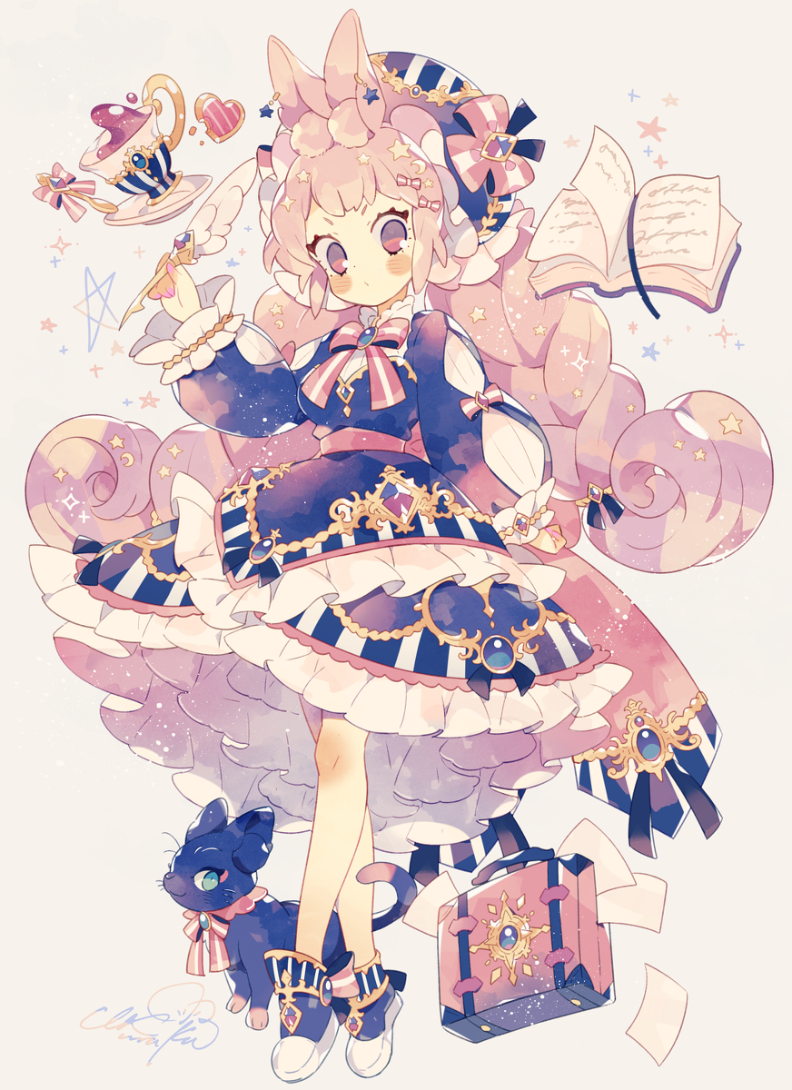 This is a pixiv picture whose title is 魔法の時間.