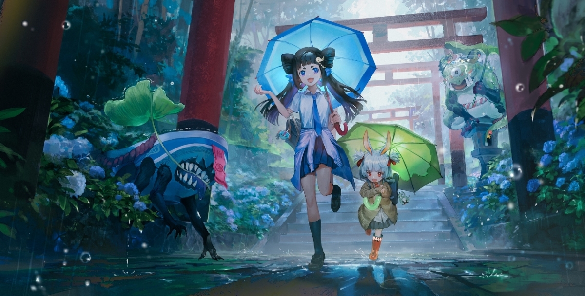 This is a pixiv picture whose title is 雨街道.