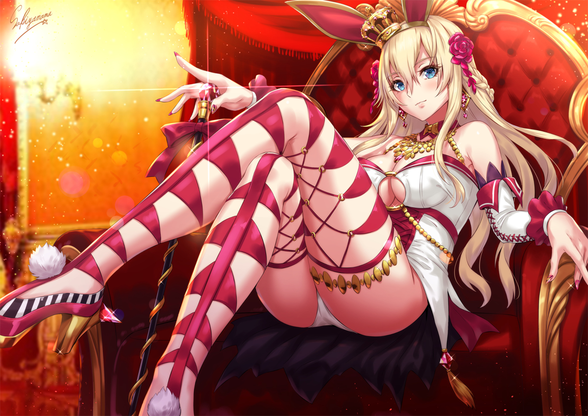 This is a pixiv picture whose title is バニーウォースパイト.