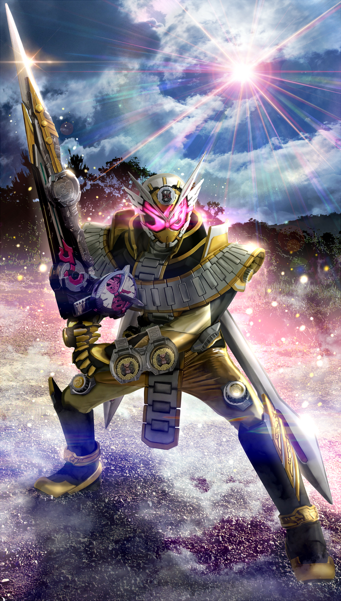 This is a pixiv picture whose title is 仮面ライダージオウ　オーマフォーム.