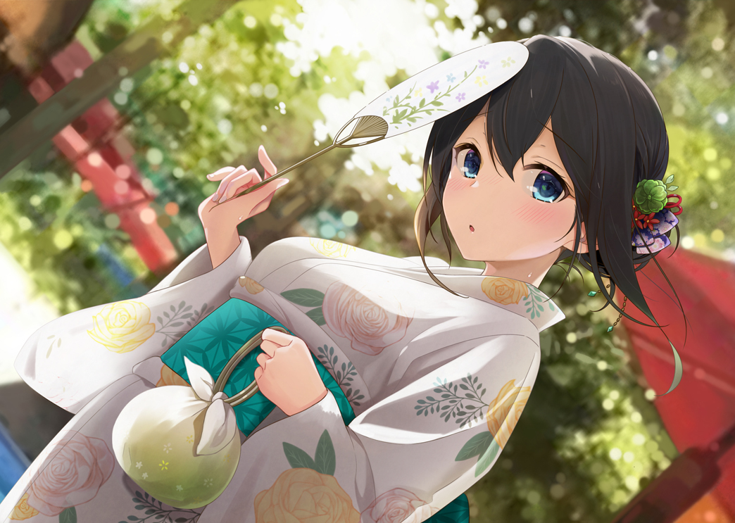 This is a pixiv picture whose title is 日本の夏、文香の夏….