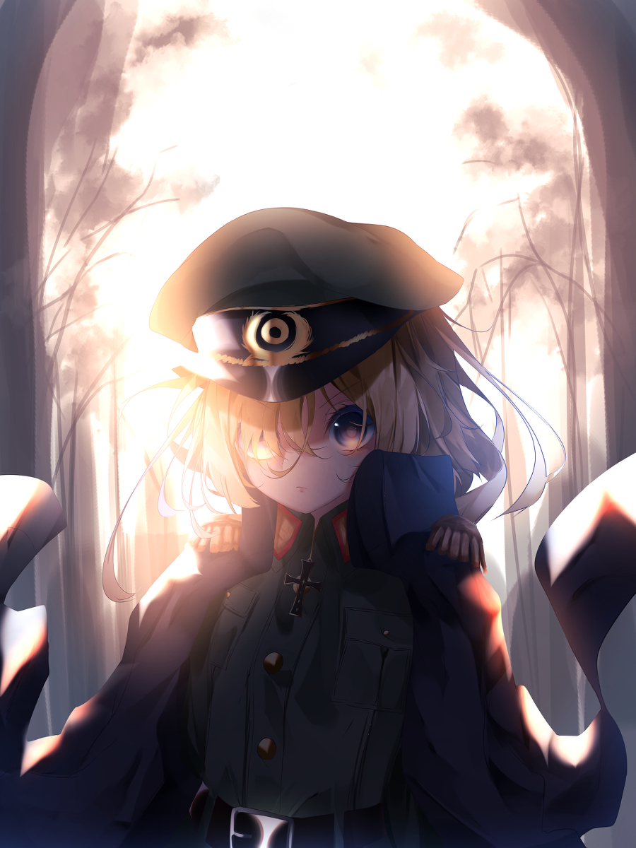 This is a pixiv picture whose title is 幼女戦記.