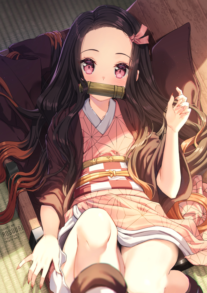 This is a pixiv picture whose title is Nezuko.