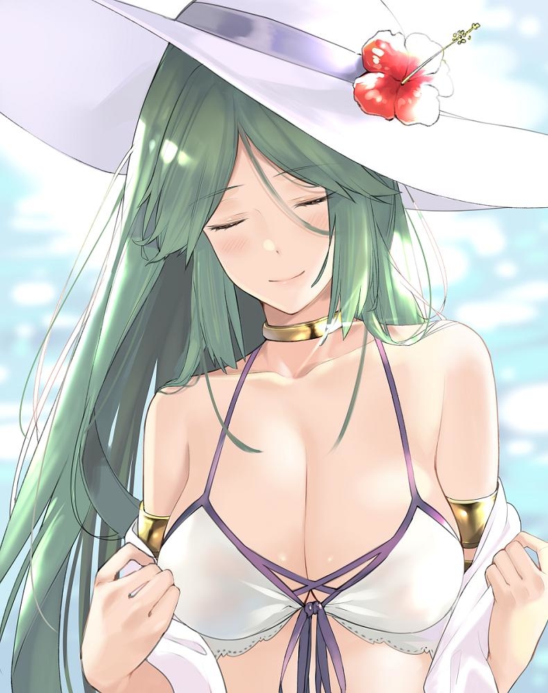 This is a pixiv picture whose title is Summer Palutena.