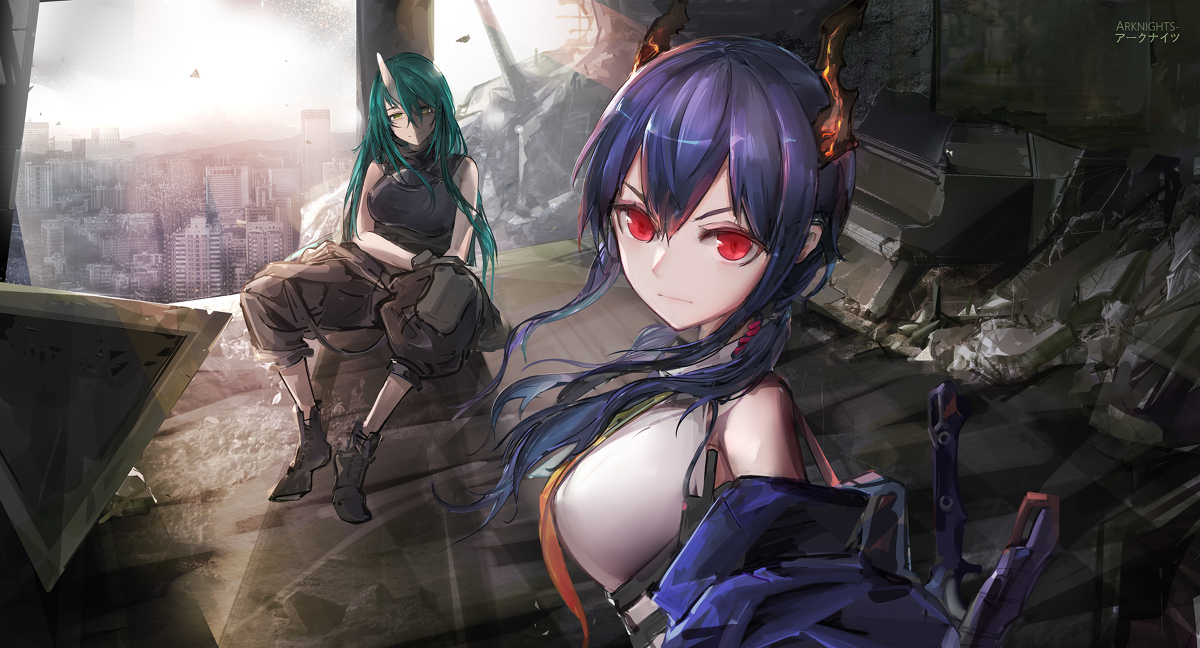 This is a pixiv picture whose title is 星熊&陈sir.