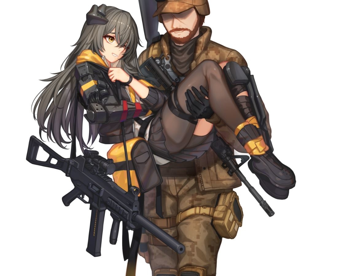 This is a pixiv picture whose title is UMP45 MOD3 & DIVISION Agent.