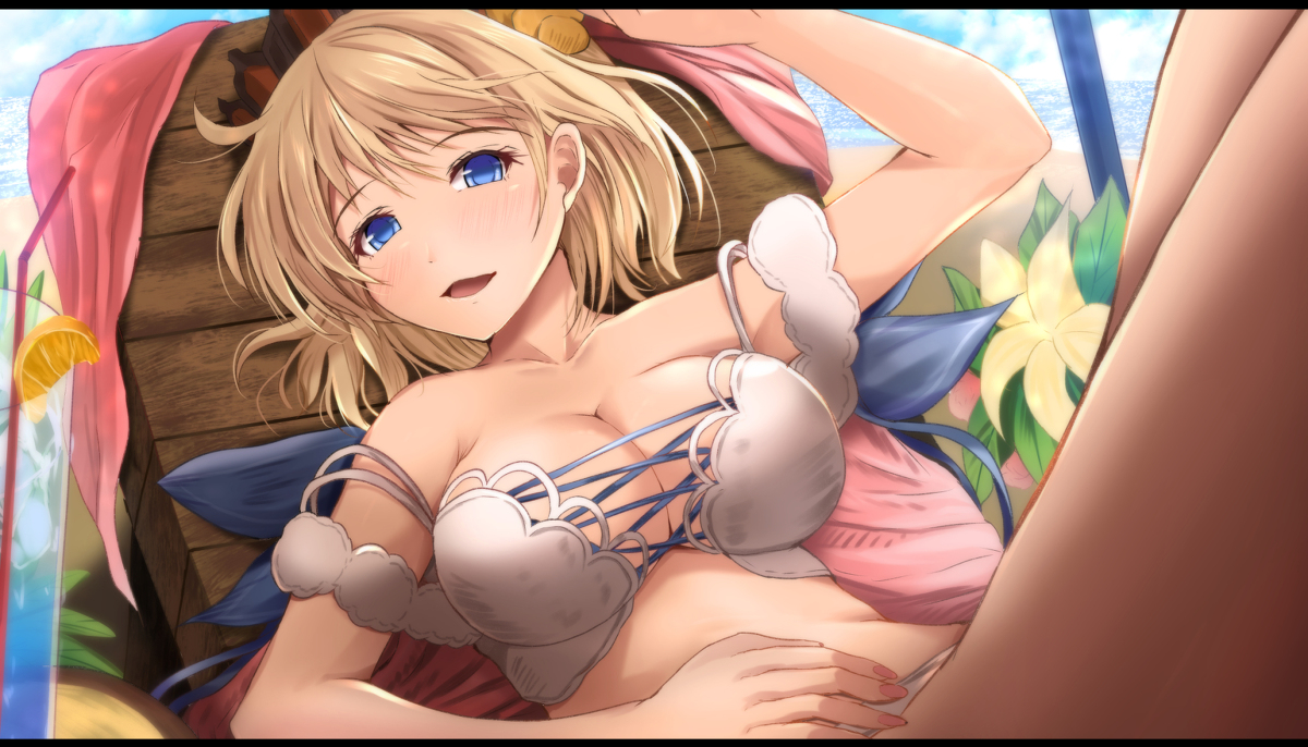 This is a pixiv picture whose title is 水着エウロペ.