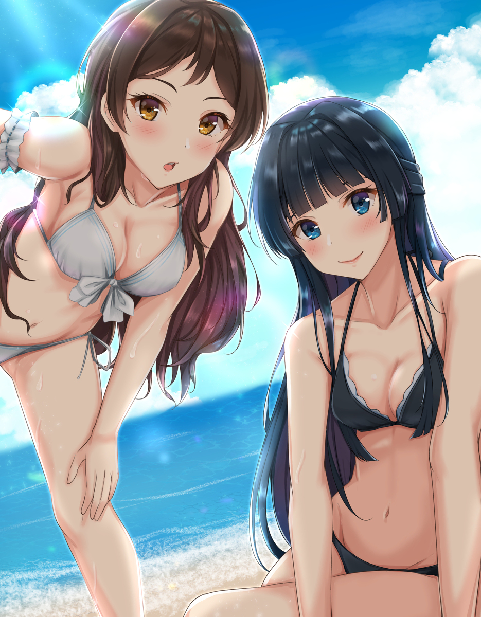 This is a pixiv picture whose title is しずしほと海。.