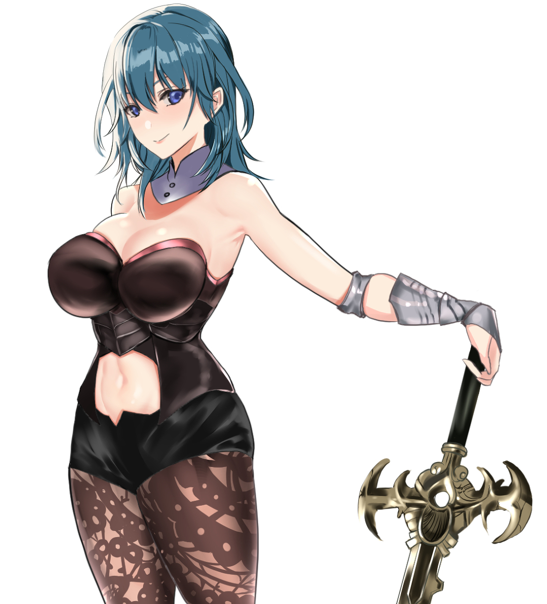 This is a pixiv picture whose title is ベレス先生と剣のお稽古.