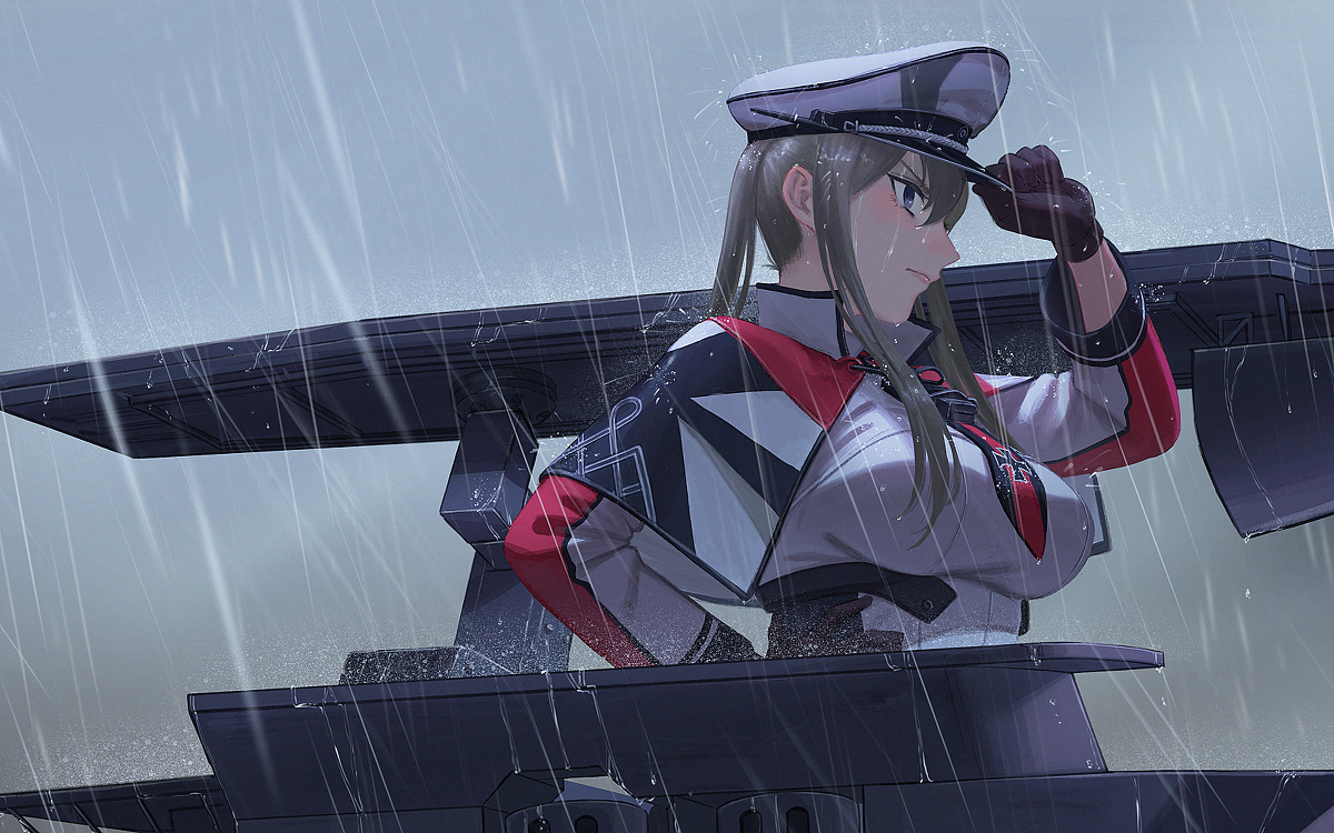 This is a pixiv picture whose title is このGraf Zeppelinがただの空母でない所を見せてやろう.