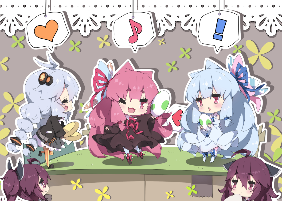 This is a pixiv picture whose title is ■支援絵■あかりちゃんときりたんが仲良っしーになる話.