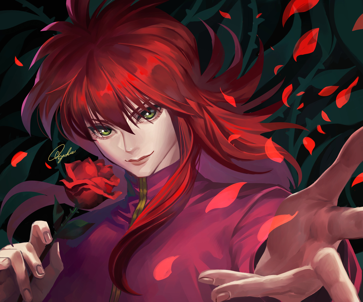 This is a pixiv picture whose title is 蔵馬.