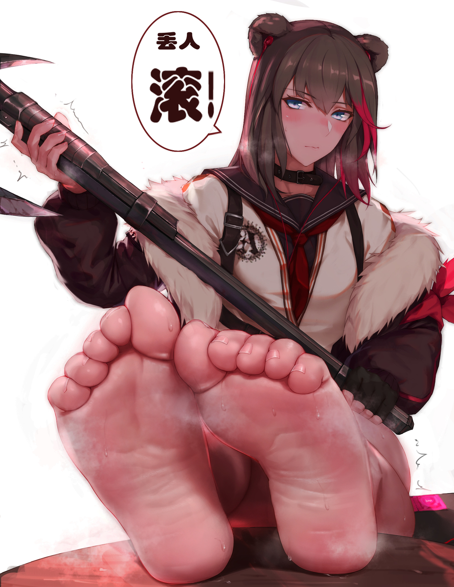 This is a pixiv picture whose title is 明日方舟 凛冬与早O的博士.
