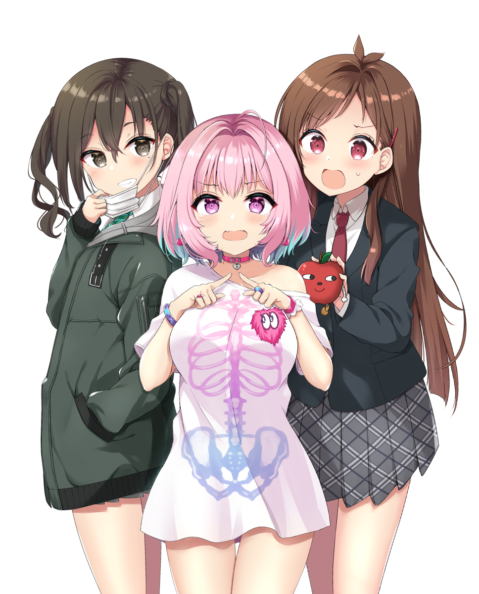 This is a pixiv picture whose title is 新人アイドル3人組.