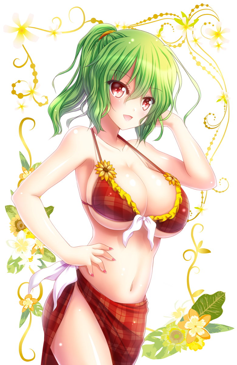 This is a pixiv picture whose title is 水着幽香様.