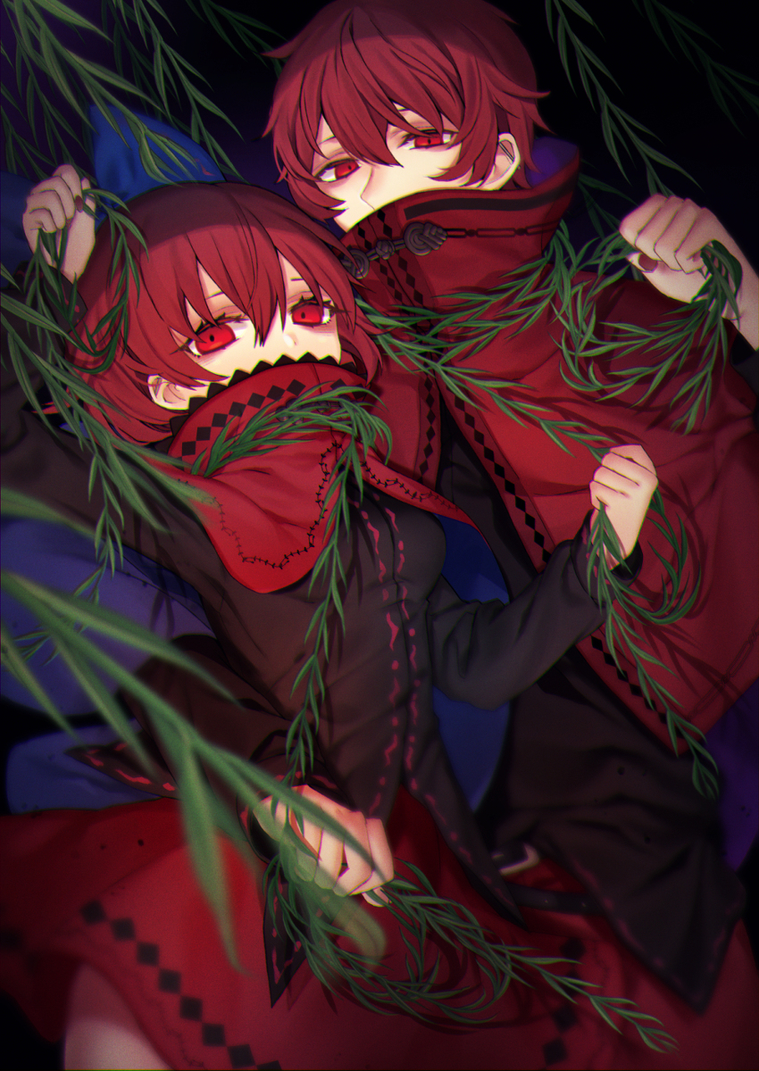 This is a pixiv picture whose title is 柳の下のデュラハン.