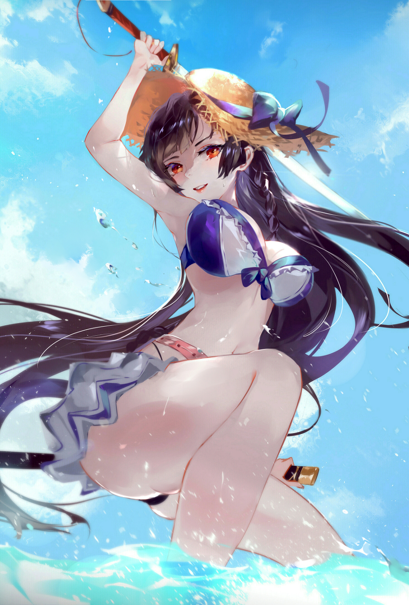 This is a pixiv picture whose title is Sea.