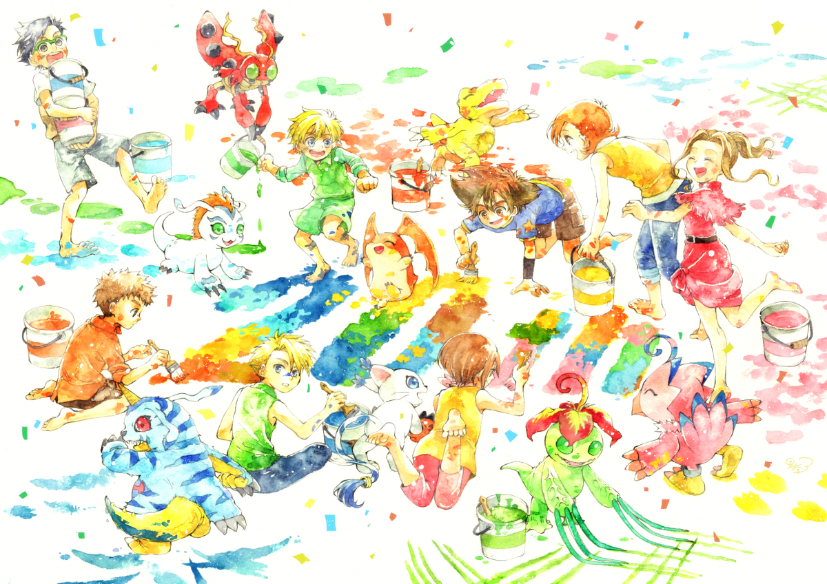 This is a pixiv picture whose title is 20th anniversary.